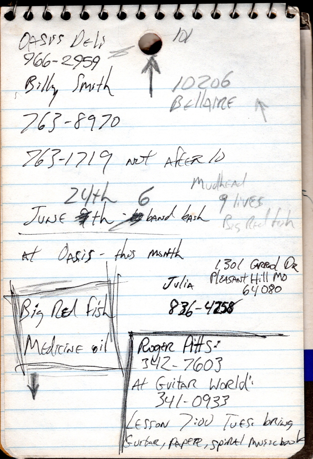 Scanned cassette archive image: 1989 Ad Astra Ken's Oasis Notes 1989